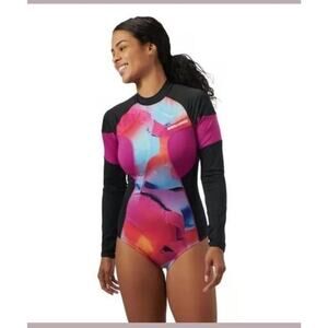 Women's Sea-Doo Sz LARGE One Piece Rash Guard Swimsuit UV Protection Surfing NEW